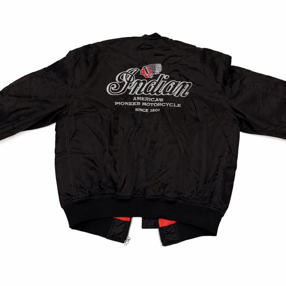 Indian Motorcycle Black Bomber Jacket